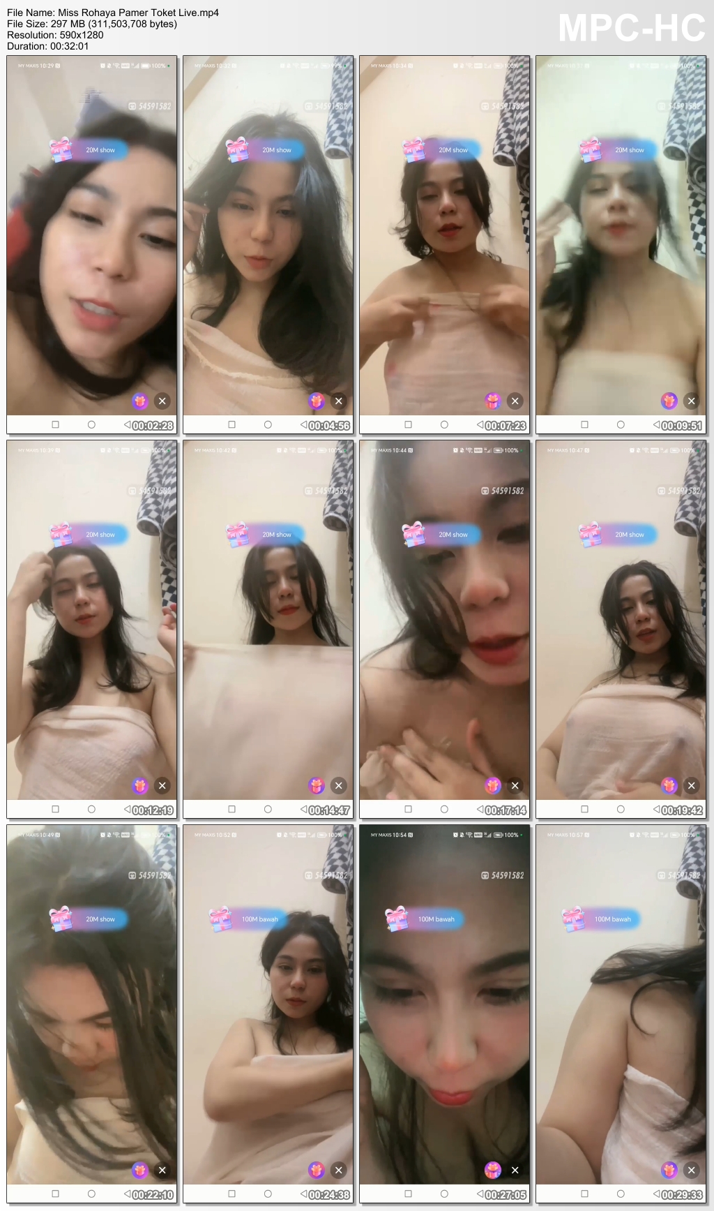 Miss Rohaya Pamer Toket Live