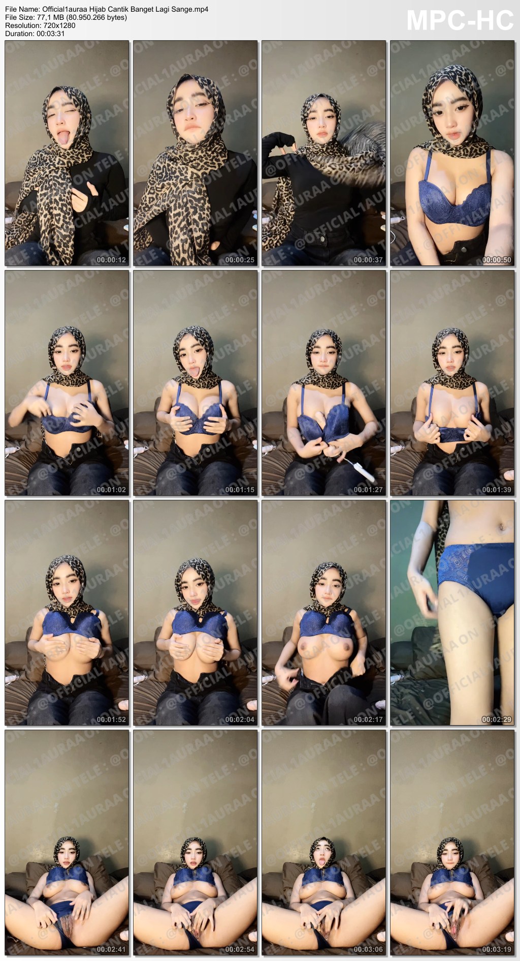 Official1auraa Hijab Cantik Banget Lagi Sange