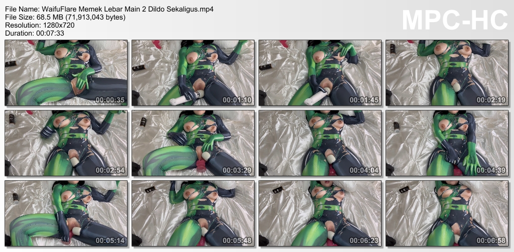 WaifuFlare Memek Lebar Main 2 Dildo Sekaligus