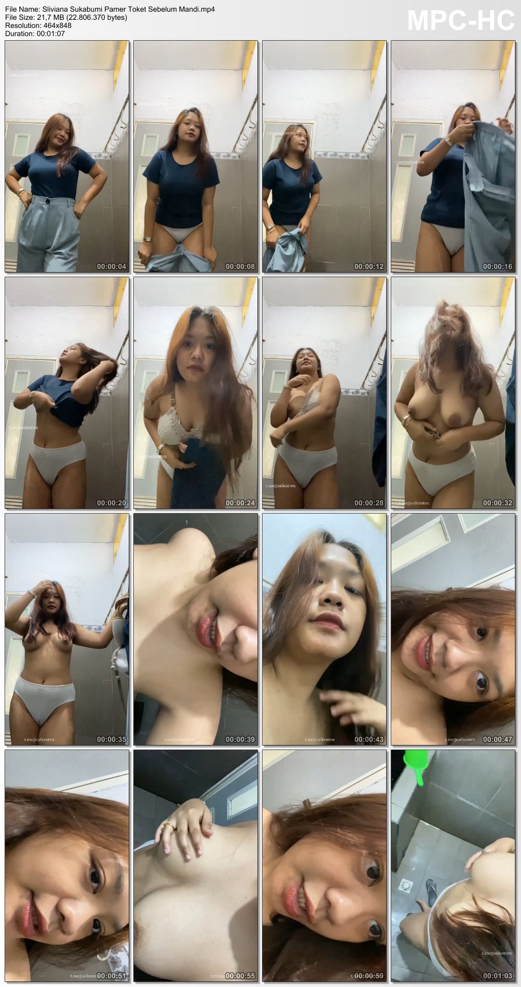 Sliviana Sukabumi Pamer Toket Sebelum Mandi